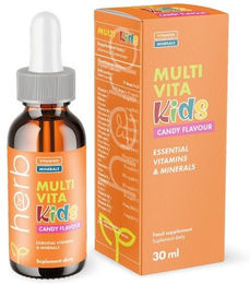 Herb Multi-Vitamine und Mineralien für Kinder in flüssiger Form mit Bonbon-Geschmack – Bild 1 von 1