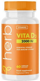 HERB Vitamin D3 2000 IU Kapseln 60 Stück – Bild 1 von 1