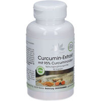 Produktbild von Herbadirekt Curcumin-Extrakt mit 95% Curcuminoiden in Kapseln, glutenfrei und laktosefrei, 90 Stück