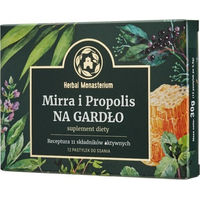 Produktbild von HERBAL MONASTERIUM Myrrhe und Propolis Lutschtabletten ohne Zusatzstoffe 12 Stück