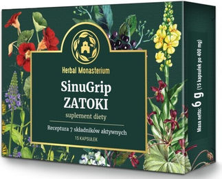 Herbal Monasterium SinuGrip Sinus Kräuter-Komplex Kapseln ohne Zusatzstoffe 15 Stück – Bild 1 von 1