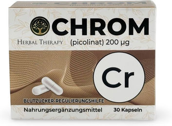 Herbal Therapy Chrom Picolinat 200 μg Kapseln – Bild 1 von 2
