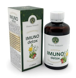 Herbal Therapy Imuno Detox Kräuter-Komplex Sirup mit 15 pflanzlichen Extrakten vegan glutenfrei laktosefrei 200ml – Bild 1 von 1