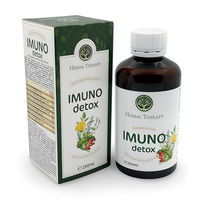 Produktbild von Herbal Therapy Imuno Detox Kräuter-Komplex Sirup mit 15 pflanzlichen Extrakten vegan glutenfrei laktosefrei 200ml