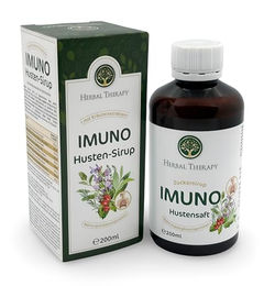 Herbal Therapy IMUNO Hustensaft Sirup mit Kräuterextrakten vegan glutenfrei laktosefrei 200ml – Bild 1 von 3