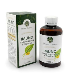 Herbal Therapy IMUNO Kräuter-Komplex mit Vitamin C aus Acerola und Hagebutte, 200 ml Flüssigpräparat für Kinder und Erwachsene – Bild 1 von 7