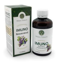 Herbal Therapy IMUNO-Resveratrol Sirup mit Traubenkernextrakt Vegan 200 ml – Bild 1 von 5