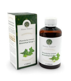 Herbal Therapy Kräuter-Komplex Pflanzlicher Sirup mit Efeu und Holunder vegan glutenfrei laktosefrei 200ml – Bild 1 von 4