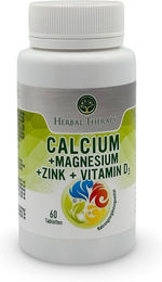 Herbal Therapy Mineralstoff-Komplex Kalzium Magnesium Zink Vitamin D3 Tabletten 60 Stück – Bild 1 von 3
