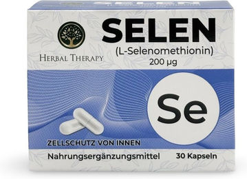 Herbal Therapy Selen L-Selenomethionin 200 μg Kapseln – Bild 1 von 2