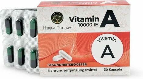 Herbal Therapy Vitamin A 10.000 IE Kapseln für Erwachsene – Bild 1 von 2