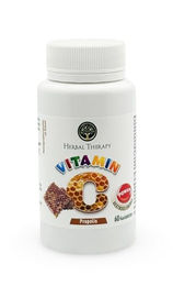Herbal Therapy Vitamin C 100 mg mit Propolis Lutschtabletten für Kinder vegan glutenfrei laktosefrei 60 Stück – Bild 1 von 2