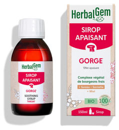 Herbalgem Beruhigender Hals-Sirup mit Bio Kräuter-Komplex 150 ml – Bild 1 von 1