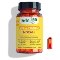 Produktbild von Herbalgem Moral+ Kräuter-Komplex Vegan Bio Pflanzlicher Ursprung 30 Kapseln