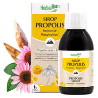 Produktbild von Herbalgem Propolis-Sirup vegan für Erwachsene 150 ml