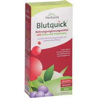 Produktbild von Herbaria Blutquick Saft mit Eisen und Vitaminen Bio glutenfrei 500 ml