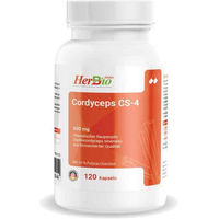 Produktbild von HerbBio Cordyceps CS-4 Kapseln Vegan 120 Stück