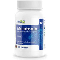 Produktbild von HerbBio Melatonin Kapseln vegan und vegetarisch