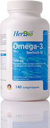 HerbBio Omega-3 Kapseln glutenfrei und laktosefrei – Bild 1 von 1