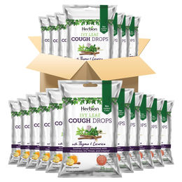 Herbion Naturals Efeublatt-Hustenbonbons mit Thymian und Lakritze Honig-Zitronen-Geschmack glutenfrei ohne Zusatzstoffe 40 Stück – Bild 1 von 1