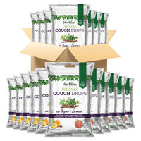 Produktbild von Herbion Naturals Efeublatt-Hustenbonbons mit Thymian und Lakritze Honig-Zitronen-Geschmack glutenfrei ohne Zusatzstoffe 40 Stück