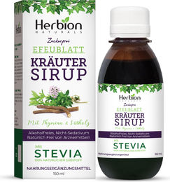 Herbion Naturals Efeublatt-Hustensaft mit Thymian und Lakritze, zuckerfrei, alkoholfrei und glutenfrei, für Erwachsene und Kinder ab 13 Jahren – Bild 1 von 2