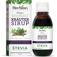 Produktbild von Herbion Naturals Efeublatt-Hustensaft mit Thymian und Lakritze, zuckerfrei, alkoholfrei und glutenfrei, für Erwachsene und Kinder ab 13 Jahren