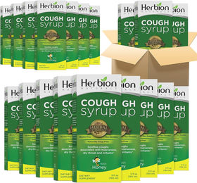 Herbion Naturals Hustensaft mit Kräuter-Komplex und Honig, alkoholfrei und glutenfrei, 24er-Pack – Bild 1 von 1