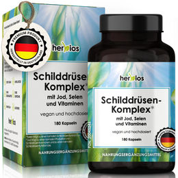 HERBIOS Schilddrüsen-Komplex Tabletten vegan laktosefrei und glutenfrei – Bild 1 von 6