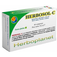 Produktbild von Herboplanet HERBOSOL C Vitamin C aus Acerola und Hagebutte 60 Tabletten glutenfrei