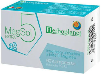Herboplanet MAGSOL 5 EXTRA Magnesium Komplex Tabletten für Erwachsene und Kinder 60 Stück – Bild 1 von 1