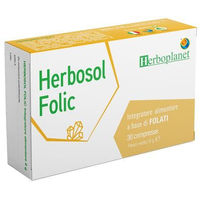 Produktbild von Herbosol Folsäure Tabletten glutenfrei für Schwangere und Stillende 30 Stück