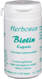 Herbosus Biotin Kapseln vegetarisch 60 Stück – Bild 1 von 1