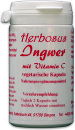 Herbosus Ingwer mit Vitamin C Ascorbinsäure Kapseln – Bild 1 von 2