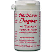 Produktbild von Herbosus Ingwer mit Vitamin C Ascorbinsäure Kapseln
