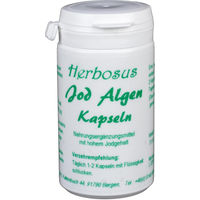 Produktbild von Herbosus Jod Algen Kapseln mit Kelp Braunalge 60 Kapseln