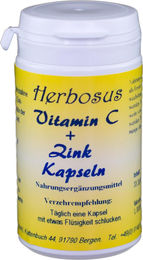 Herbosus Vitamin C und Zink Kapseln mit Ascorbinsäure 240 Stück – Bild 1 von 2