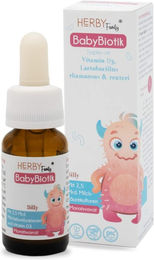 Herby Family BabyBiotik Tropfen mit Vitamin D3 und probiotischen Kulturen für Babys, Kinder, Schwangere und Stillende – Bild 1 von 2