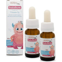 Produktbild von Herby Family BabyBiotik Vitamin D Tropfen für Babys, Kinder, Schwangere und Stillende