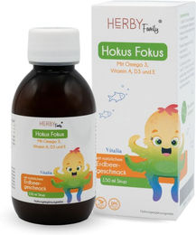 Herby Family Hokus Fokus Saft für Kinder mit Omega-3 und Vitamin A, D und E 150 ml – Bild 1 von 2