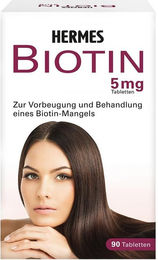 Hermes Biotin 5 mg Tabletten 90 Stück laktosehaltig – Bild 1 von 1