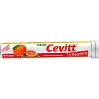 Produktbild von Hermes Cevitt Calcium Blutorange Brausetabletten für Erwachsene, Schwangere und Stillende