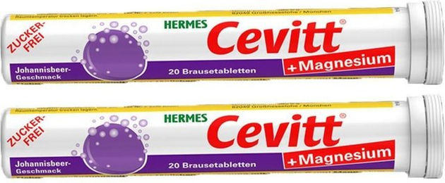 Hermes Magnesium Brausetabletten Johannisbeere zuckerfrei glutenfrei laktosefrei für Erwachsene – Bild 1 von 1