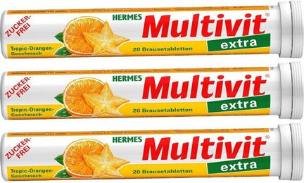 HERMES Multivit extra Brausetabletten für Erwachsene 60 Stück – Bild 1 von 1