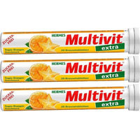 Produktbild von HERMES Multivit extra Brausetabletten für Erwachsene 60 Stück