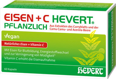Hevert Eisen + C Kapseln mit pflanzlichem Ursprung 60 Stück – Bild 1 von 1