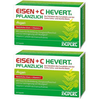 Produktbild von HEVERT Eisen + C pflanzlich Kapseln vegan laktosefrei glutenfrei 120 Stück