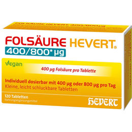 Hevert Folsäure 400/800 µg Tabletten 120 Stück – Bild 1 von 1