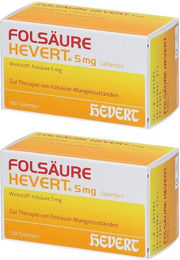 Hevert Folsäure 5 mg Ampullen für Schwangere und Stillende – Bild 1 von 1