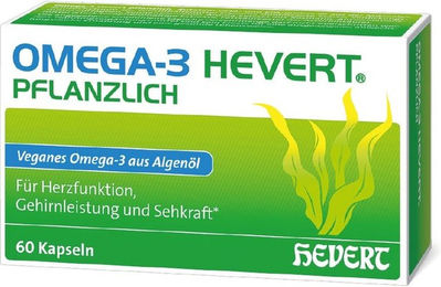 Hevert Omega-3 pflanzlich vegan Weichkapseln 60 Stück – Bild 1 von 4